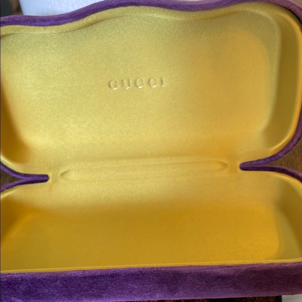Gucci Brown Rectangular Sunglasses - Picture 6 of 10